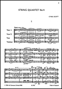 Cover for Scott: String Quartet No.4 (Score) : Music Sales America by Hal Leonard