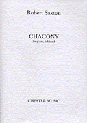 Cover for Robert Saxton: Chacony For Piano, Left Hand : Music Sales America by Hal Leonard