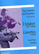 Cover for Franz Schubert: Concertino in A Minor For Violin And Piano Op.137 No.2 : Music Sales America by Hal Leonard