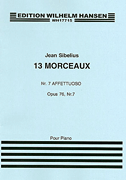 Cover for Jean Sibelius: 13 Pieces Op.76 No.7 'Affettuoso' : Music Sales America by Hal Leonard
