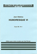 Product Cover for Jean Sibelius: Humoresque No.6 Op.89 no.4