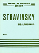 Cover for Concertino (1952) for 12 Instruments : Music Sales America by Hal Leonard