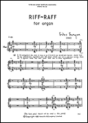 Cover for Giles Swayne: Riff-Raff for Organ : Music Sales America by Hal Leonard
