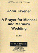 Product Cover for A Prayer For Michael And Marina's Wedding for SATB ChoirLarge A3 Score Music Sales America  by Hal Leonard