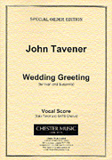 Product Cover for Wedding Greeting for Solo Tenor and SATB ChorusVocal Score Music Sales America  by Hal Leonard