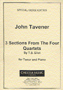 Product Cover for John Tavener: 3 Sections From The Four Quartets  Music Sales America  by Hal Leonard