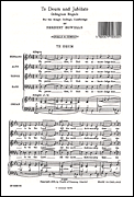 Cover for Te Deum and Jubilate (Collegium Regale) : Music Sales America by Hal Leonard