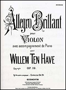 Product Cover for Allegro Brillante Op. 19 Violin and Piano Music Sales America  by Hal Leonard