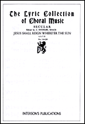 Cover for Jesus Shall Reign Where'er the Sun : Music Sales America by Hal Leonard