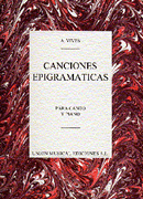 Cover for Canciones Epigramaticas : Music Sales America by Hal Leonard