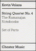 Product Cover for Kevin Volans: String Quartet No. 4 'The Ramanujan Notebooks' (Parts)  Music Sales America  by Hal Leonard