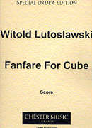 Product Cover for Witold Lutoslawski: Fanfare For Cube (Score)  Music Sales America  by Hal Leonard