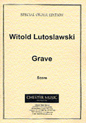 Product Cover for Witold Lutoslawski: Grave  Music Sales America  by Hal Leonard