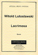 Product Cover for Witold Lutoslawski: Lacrimosa  Music Sales America  by Hal Leonard