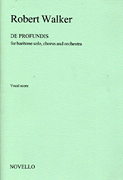 Product Cover for Robert Walker: De Profundis (Vocal Score)  Music Sales America  by Hal Leonard