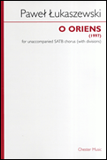 Cover for O Oriens : Music Sales America by Hal Leonard