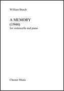 Cover for A Memory for Cello and Piano : Music Sales America by Hal Leonard