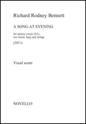 A Song at Evening Vocal Score