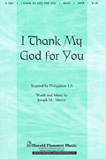 Cover for I Thank My God for You : Shawnee Sacred by Hal Leonard