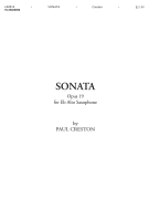 Sonata, Op. 19 for E-Flat Alto Saxophone
