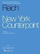 New York Counterpoint for Clarinet and Tape (or Clarinet Ensemble)
