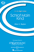 Cover for Schlof Main Kind (A Yiddish Lullaby) : In High Voice by Hal Leonard
