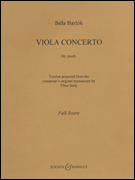 Viola Concerto, Op. Posth. Viola and Piano