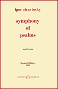 Symphony of Psalms for Mixed Chorus and Orchestra