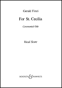 For St. Cecilia Vocal Score
