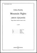 Mountain Nights – Complete Songs without words for women's voices