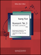 Concerto No. 3 (1992) Violin and Piano Reduction