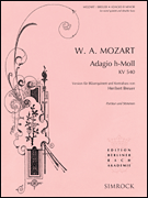 Adagio in B Minor, K .540 Score and Parts