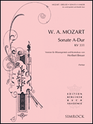 Sonata in A Major, K. 331 Score and Parts