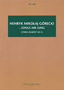 ...songs are sung, Op. 67 String Quartet No. 3<br><br>Study Score