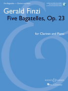 Five Bagatelles, Op. 23 Clarinet in B-flat and Piano<br><br>with online audio of performance and