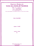 Répertoire Moderne de Vocalises-Etudes High Voice and Piano