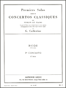 Premier Solos Concertos Classiques – Concerto No. 7, Solo No. 1 for Violin and Piano