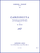 Canzonette, Op. 19 for Alto Saxophone and Piano