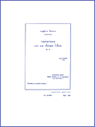 Variations sur un Theme Libre Op. 42 for Woodwind Quintet<br><br>Score and Parts