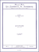 4th Sonata Saxophone Classics No. 91<br><br>Alto Saxophone and Piano