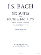 Cover for Six Suites For Recorder (volume 2), Transcribed By Jean-claude Veilhan : Leduc by Hal Leonard