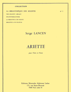 Lancen Ariette Lm001 Flute & Piano Book