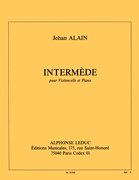 Alain Jehan Intermede Cello & Piano Book