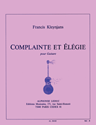 Complainte Et Elegie Op.108 (guitar Solo)