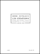 Les Citations for Oboe, Harpsichord, Double Bass and Percussion<br><br>Parts