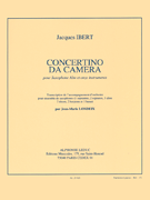 Concertino da Camera for Alto Saxophone and Saxophone Ensemble