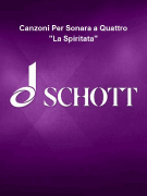 Canzoni Per Sonara a Quattro “La Spiritata” Tenor/ Alto Part