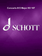 Concerto III D Major KV 107 Violoncello/ Double Bass Part