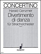 Cover for Divertimento Di Danza Score : Schott by Hal Leonard