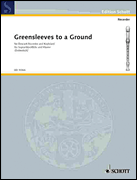 Greensleeves to a Ground Descant Recorder and Piano